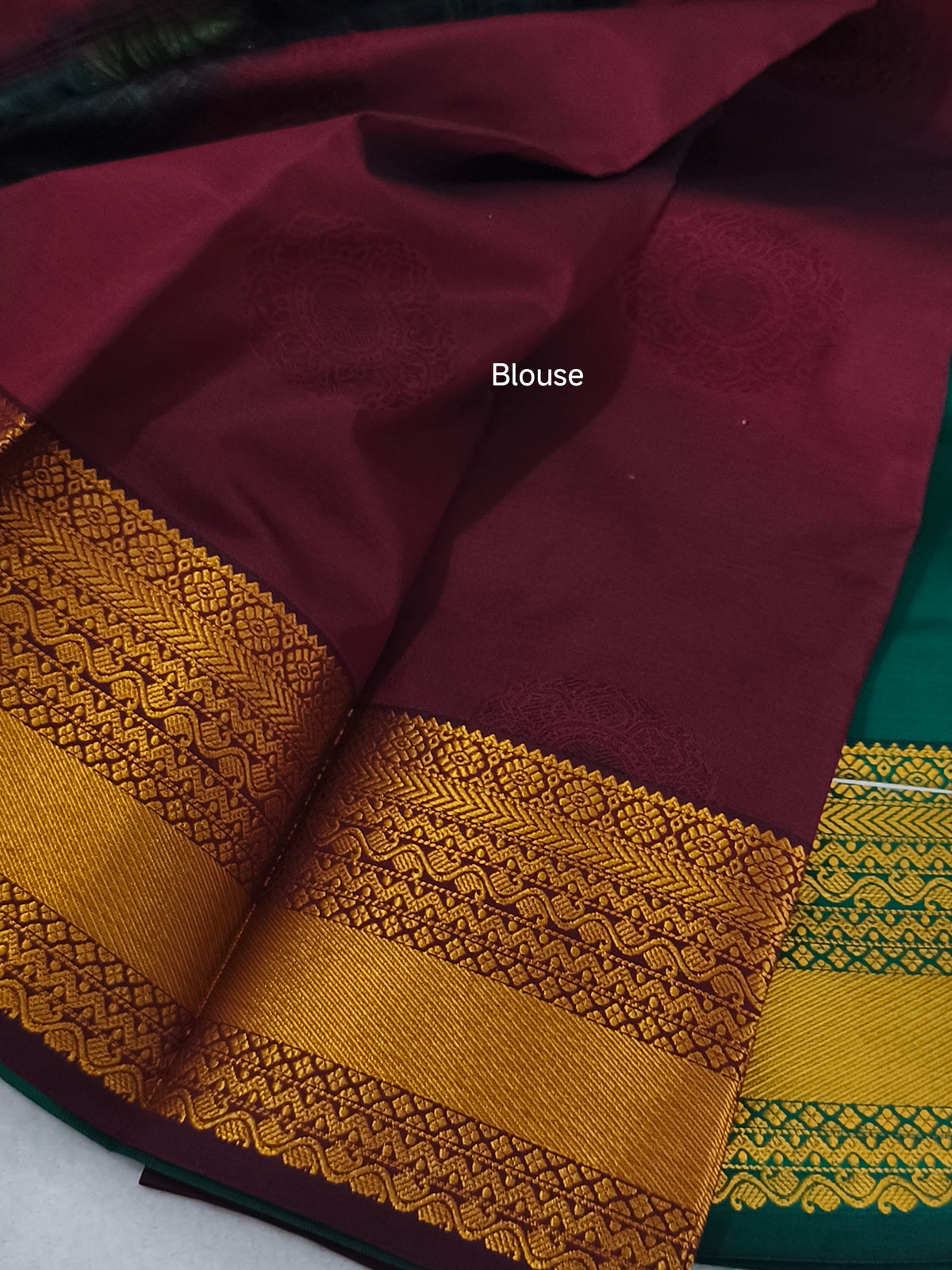 Green Kanchivaram silk saree