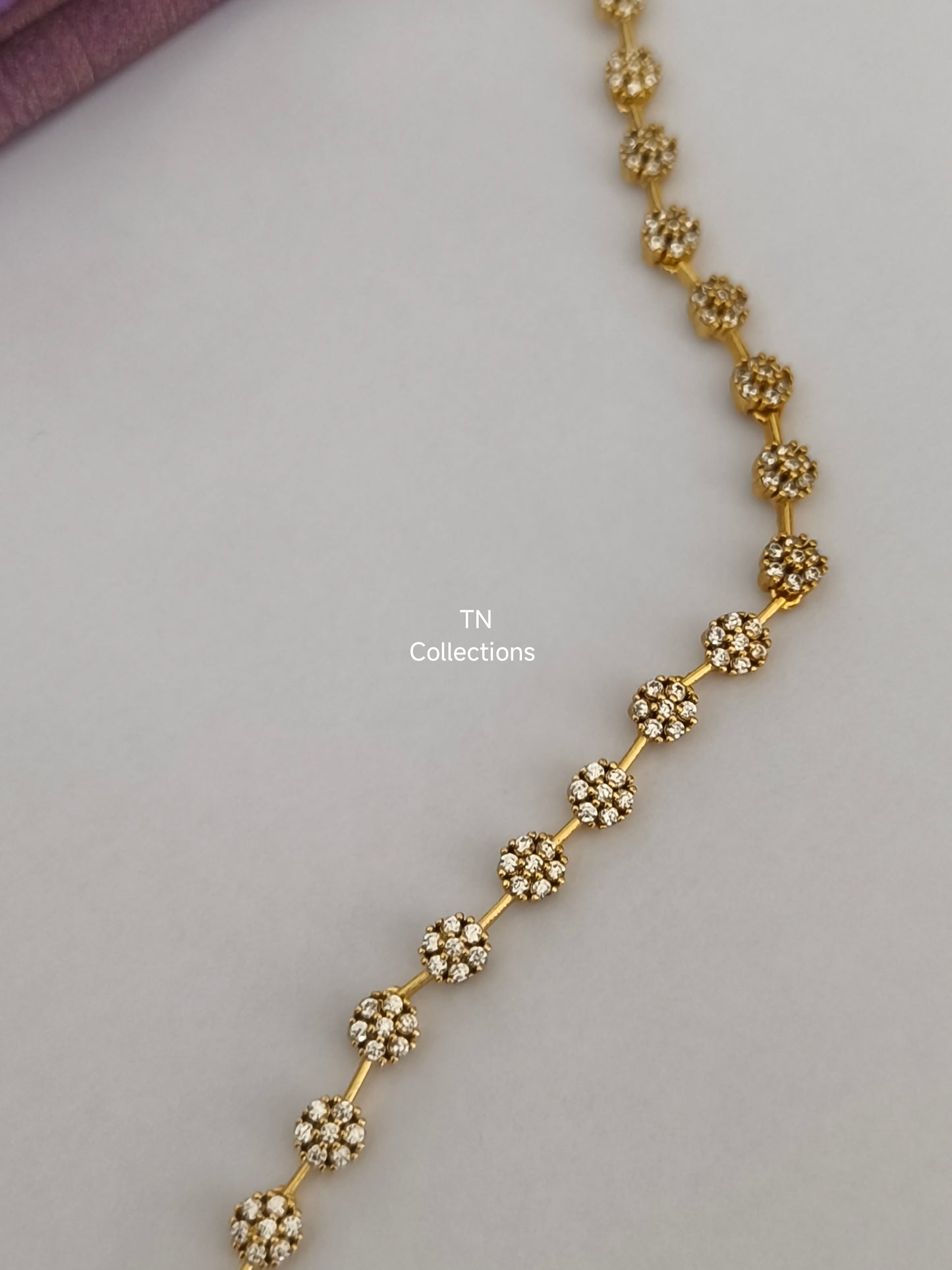 Trendy Gold Finish Hip Chain