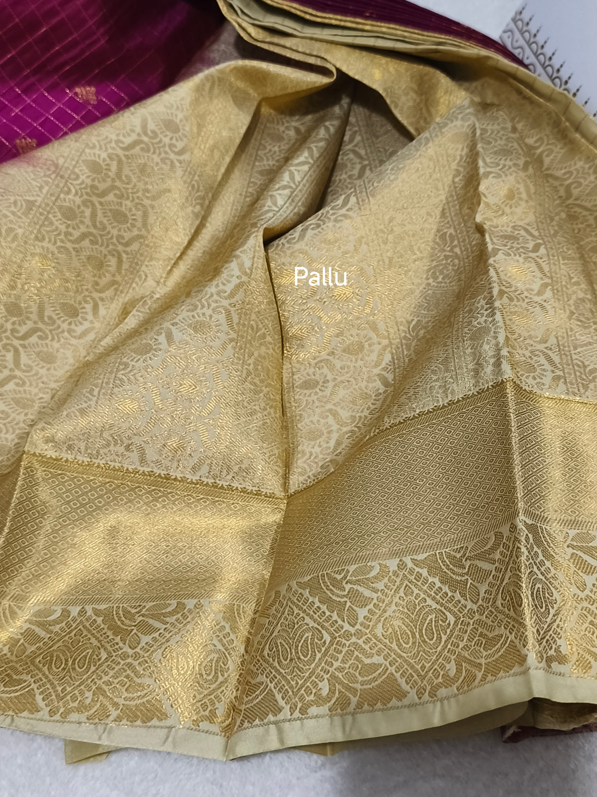 Premium kanchi Checked Semi Silk Saree