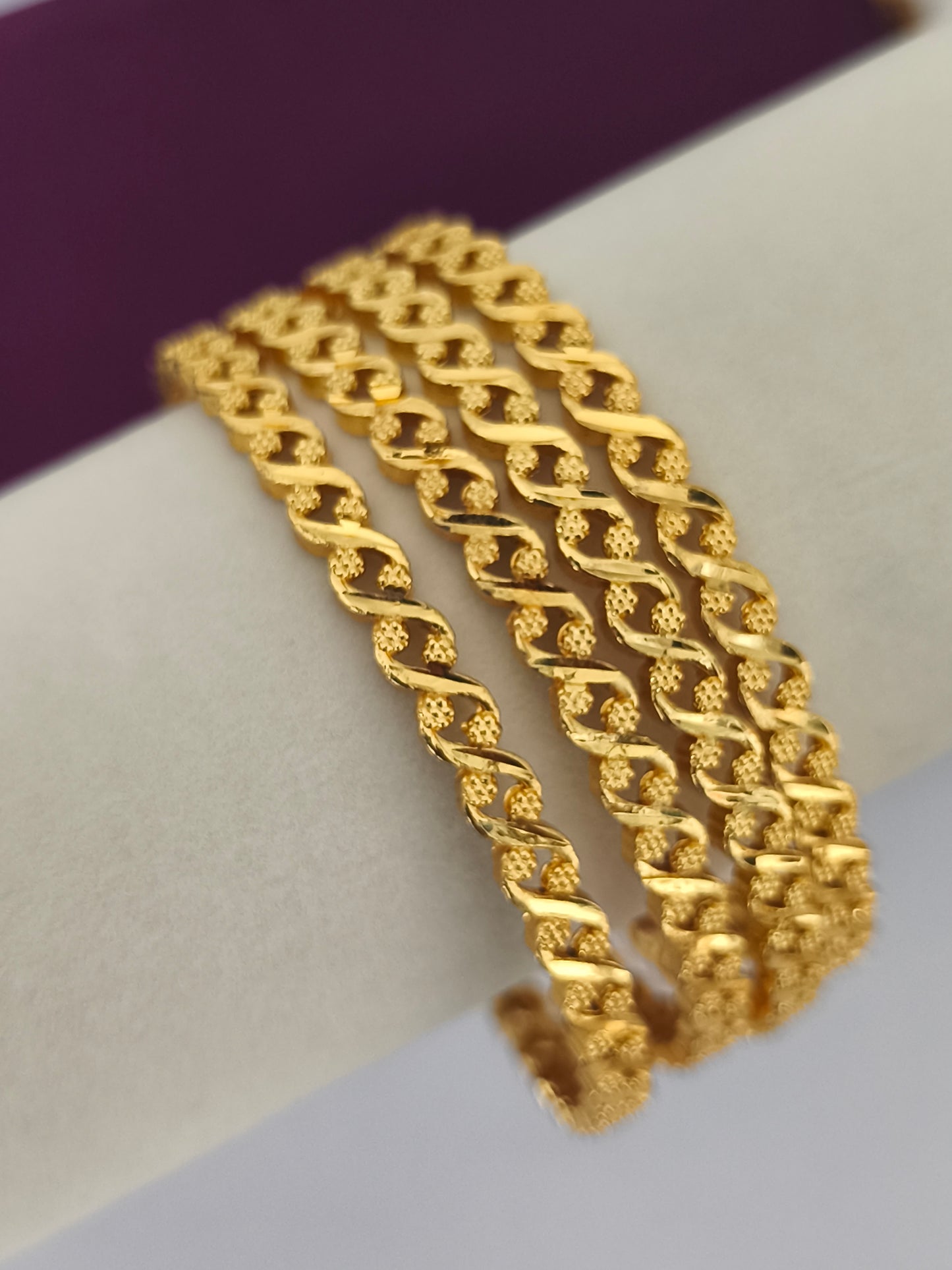 One gram gold forming Bangles Size 2.8