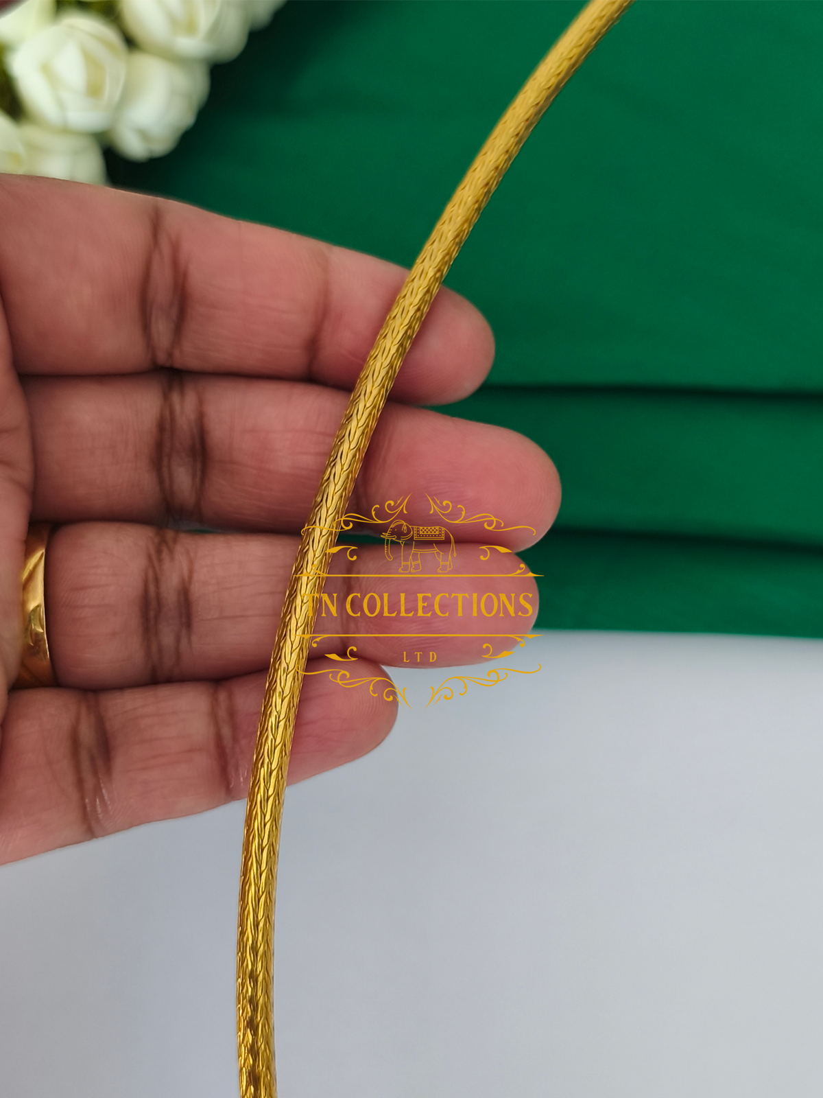 22ct Gold Plated Traditional Christian Thalikodi with Coins (Approx 7-9 Pawn thickness)