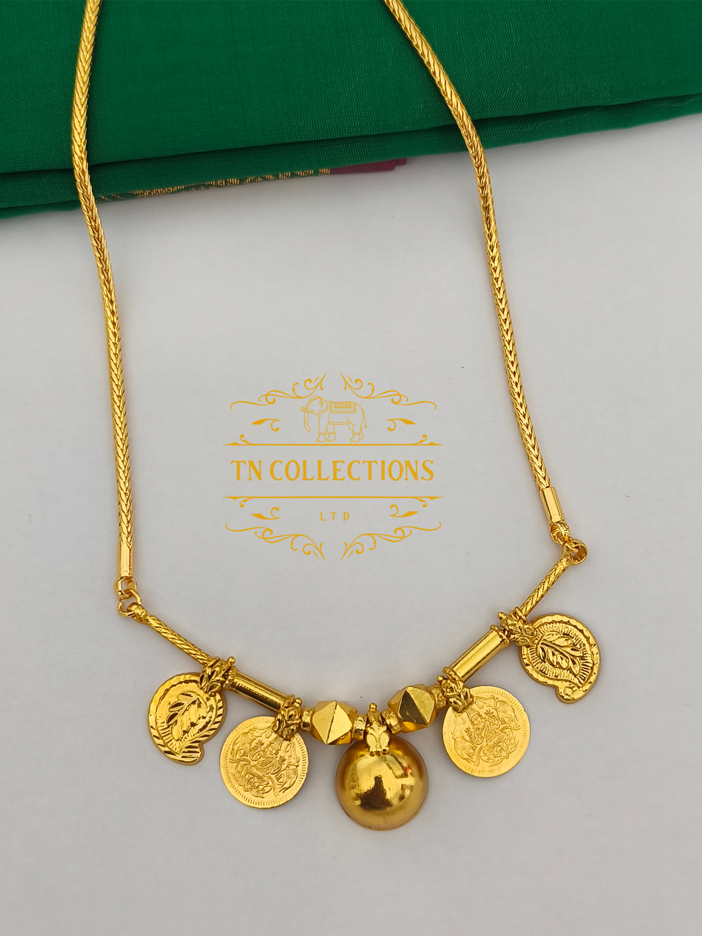 One gram gold plated Traditional Southindian style Thalichain (Thirumangalyam)