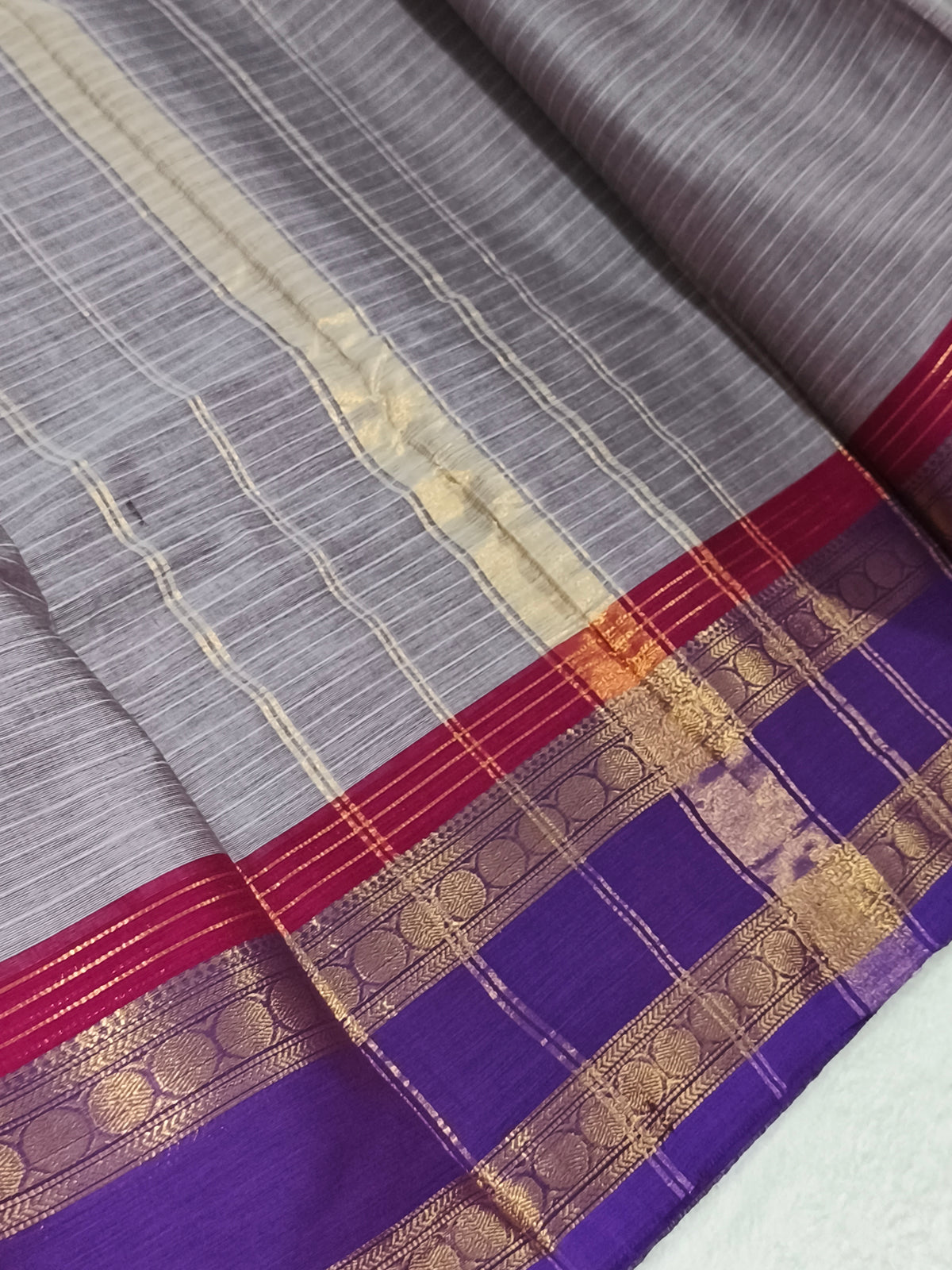 Pure Handloom Kanchi Cotton Saree