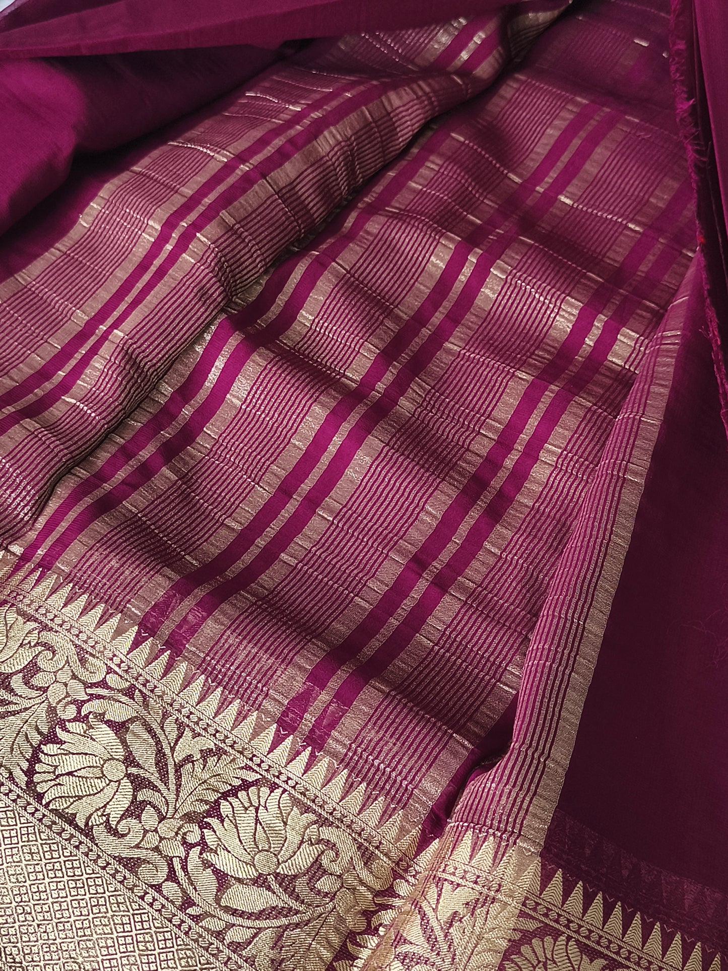 Maroon Soft lightweight Chiffon Sarees