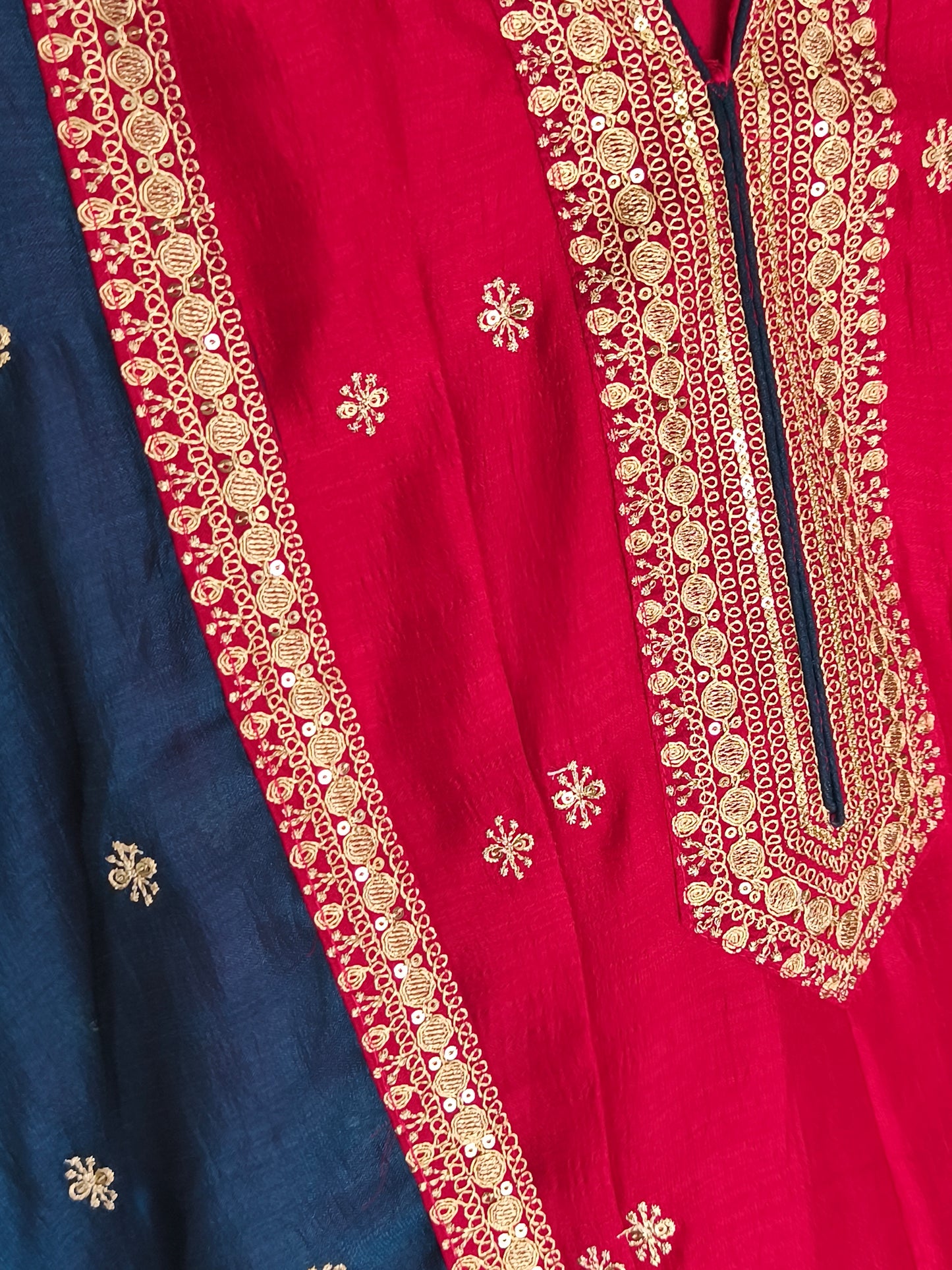 Grand 3pcs Party wear Anarkali Dress (Hot Pink)
