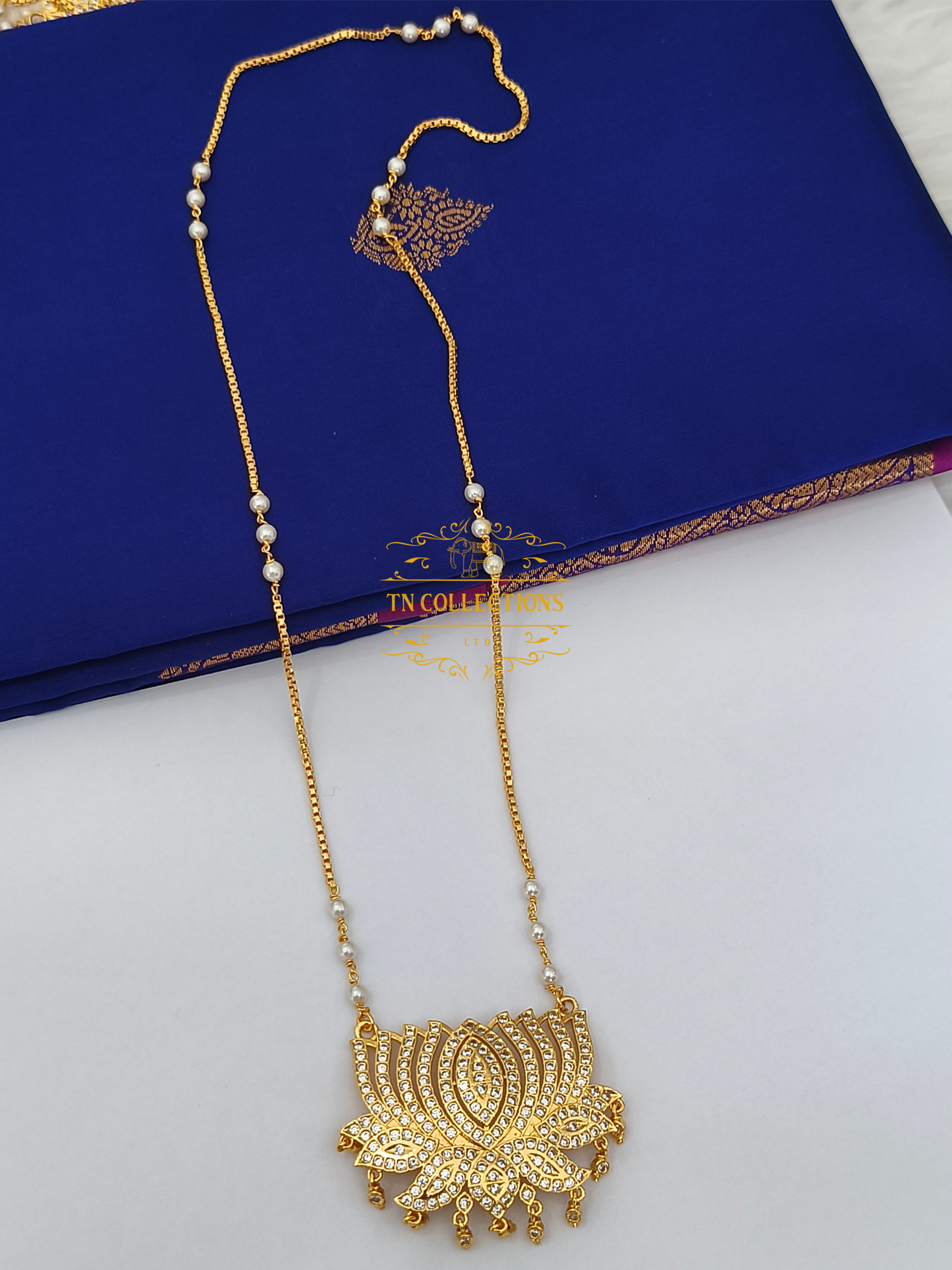 Micro Gold-Plated Impon traditional lotus Pathakkam