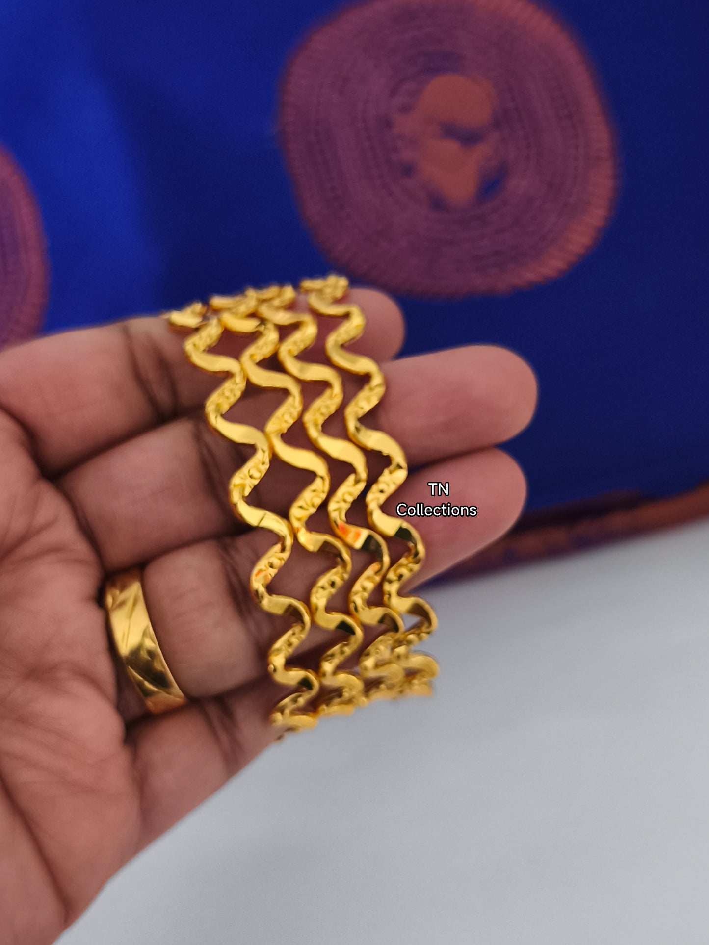 Micro gold plated Traditional Bangles Set