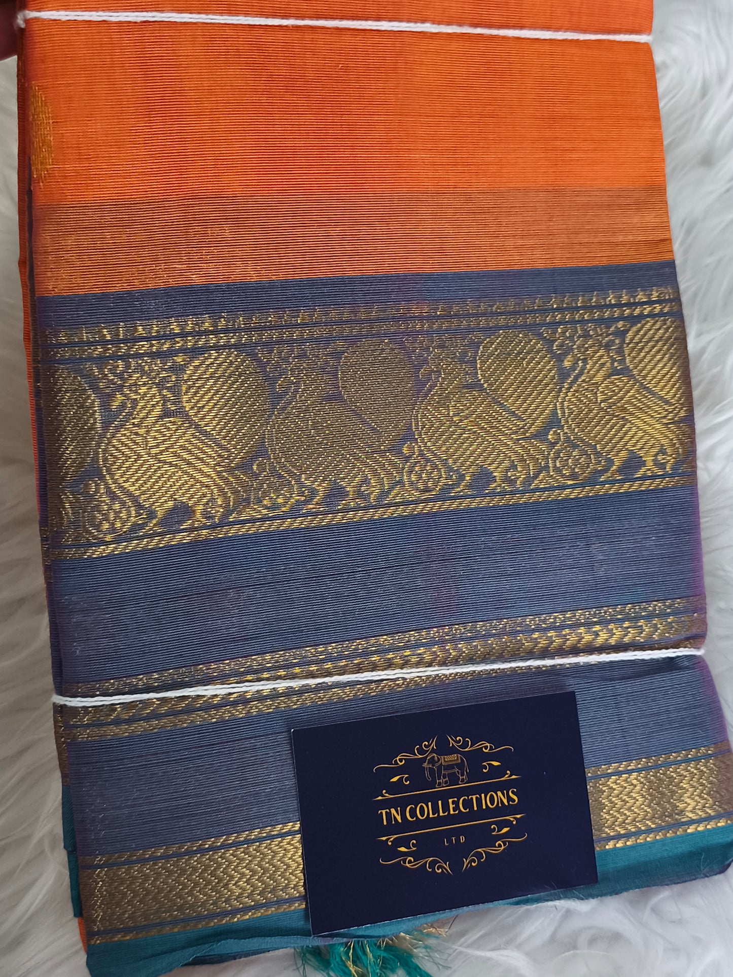 Pure handloom kanchi cotton saree