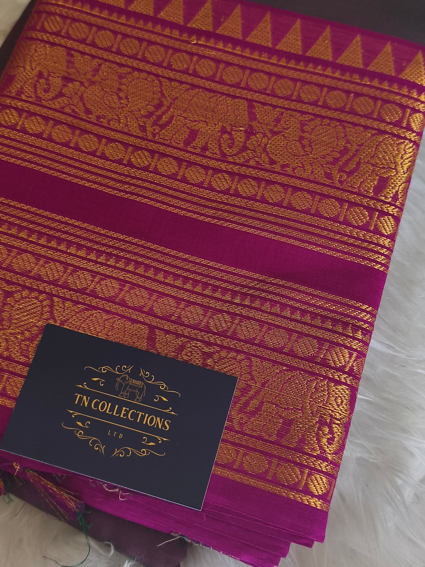 Pure handloom kanchi cotton saree