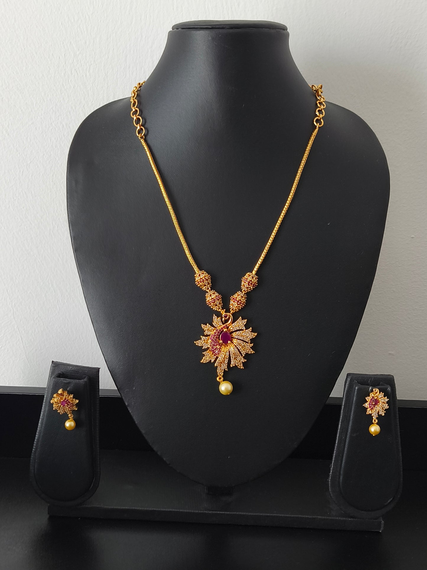 Micro gold Necklace set