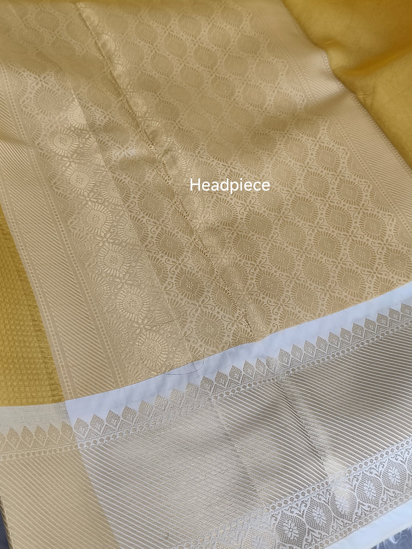Gold finish Tissue silk saree