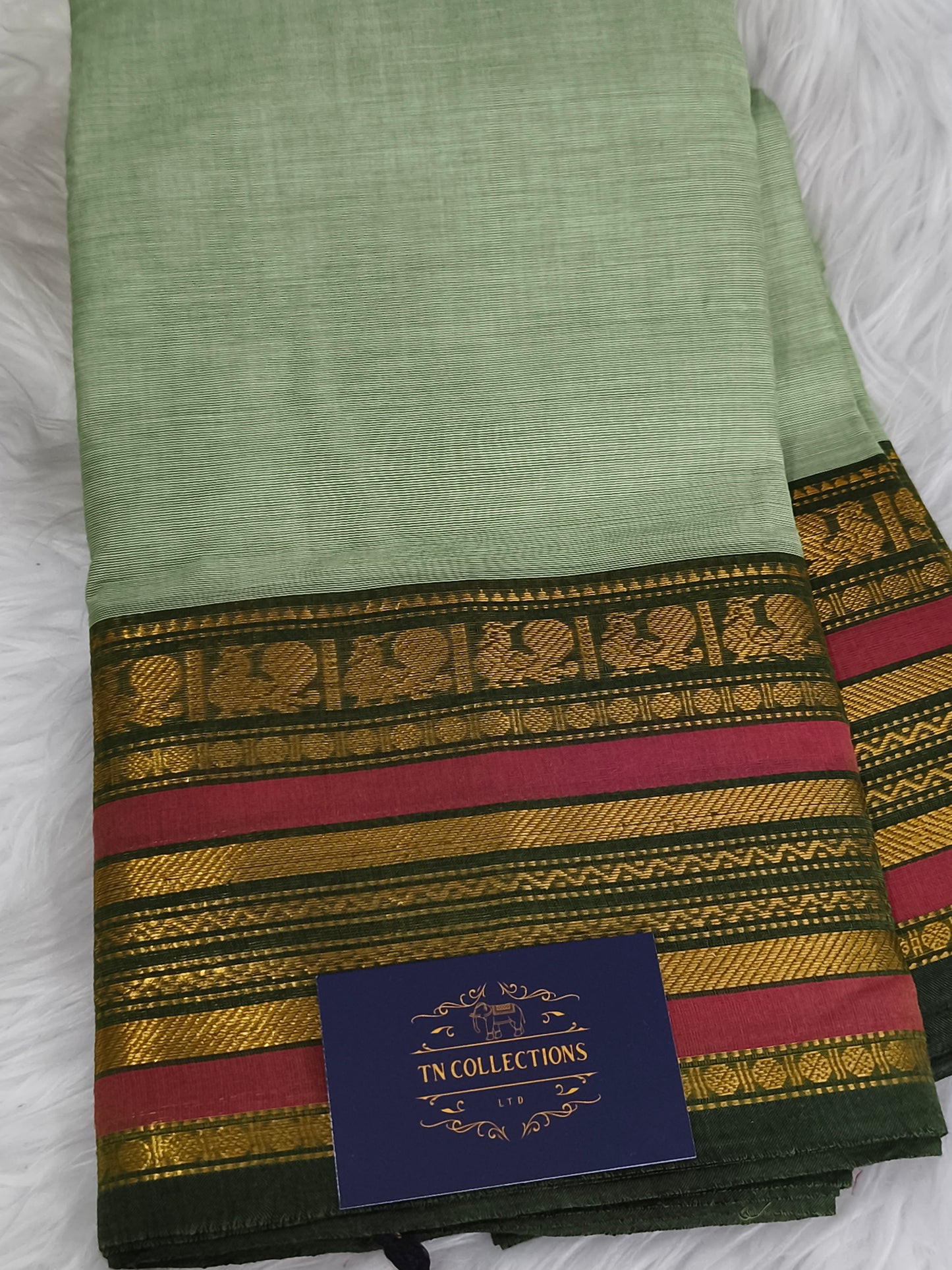 Pure handloom kanchi cotton saree