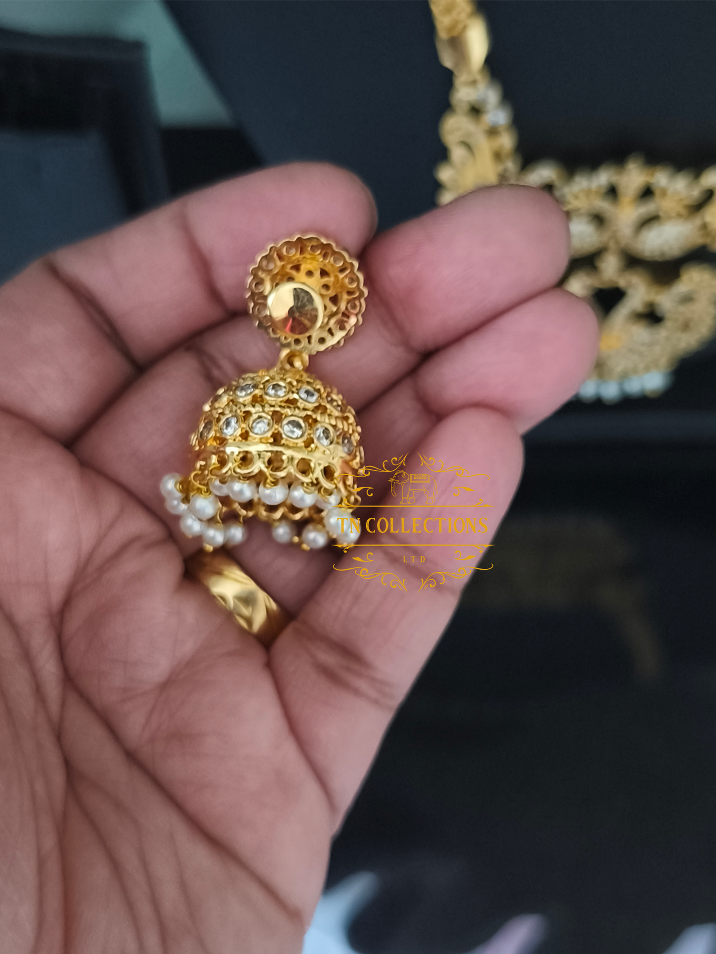 Micro gold plated Traditional Peacock Pathakkam