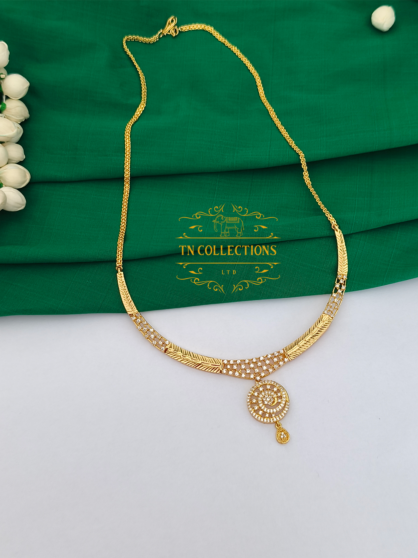 Micro Gold-Plated Traditional Semi Bridal Set