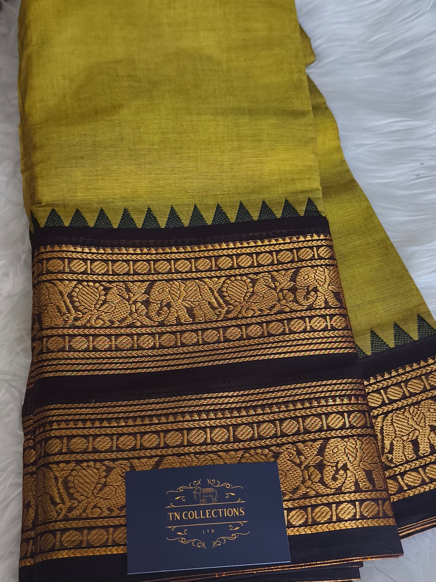 Pure handloom kanchi cotton saree
