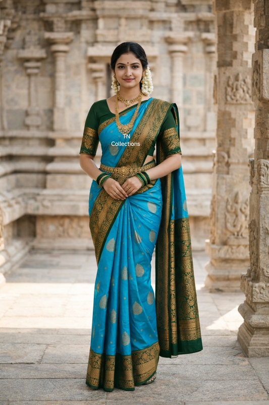 Korvai Premium Soft Silk Saree