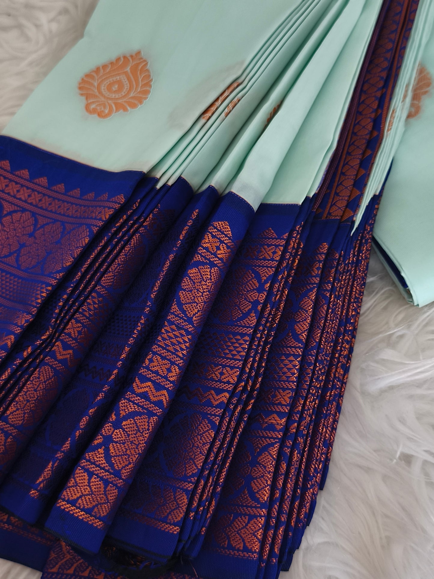 Premium Korvai Soft Silk Saree