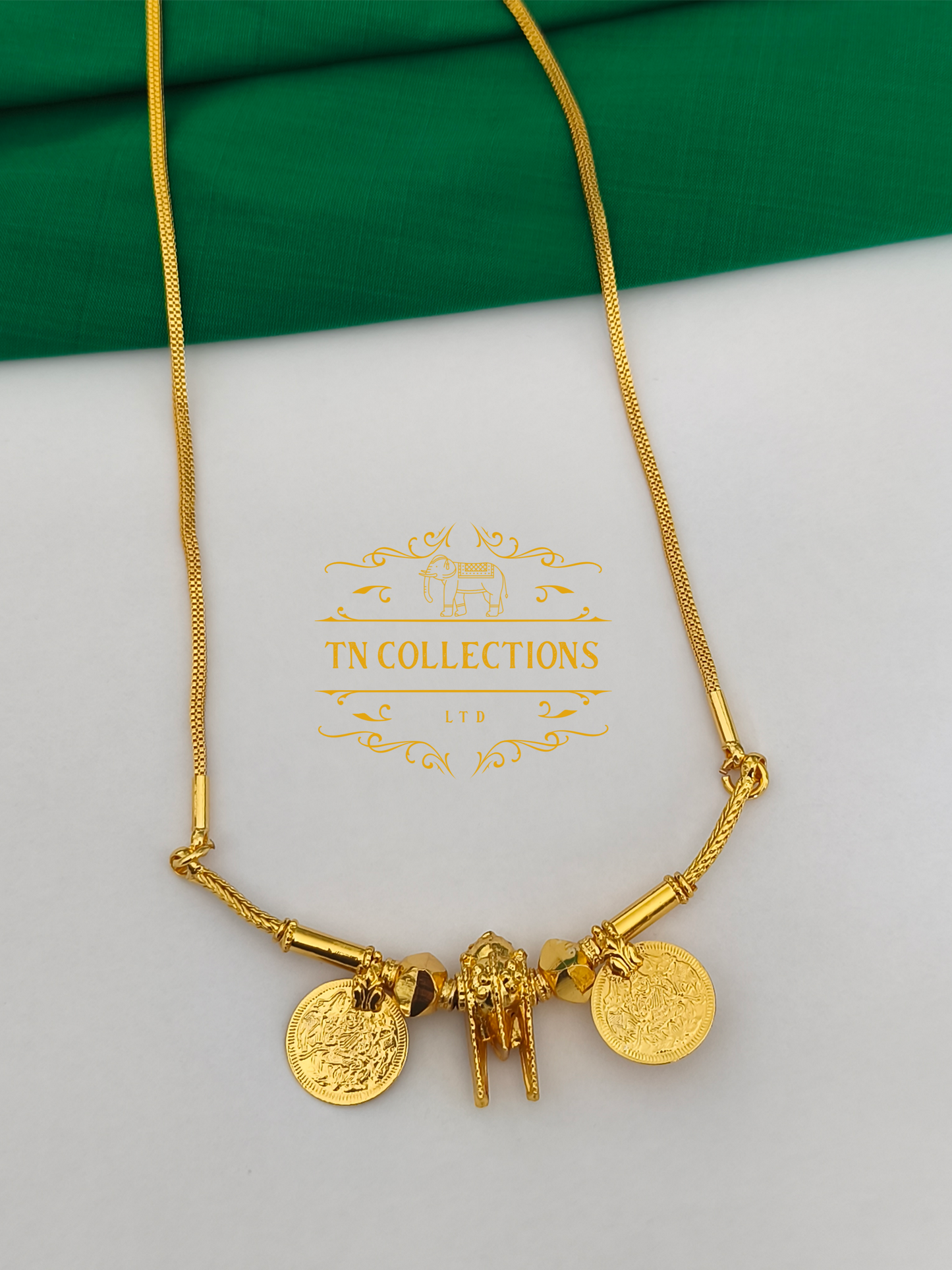 One gram gold plated Traditional Southindian style Thalichain (Thirumangalyam)