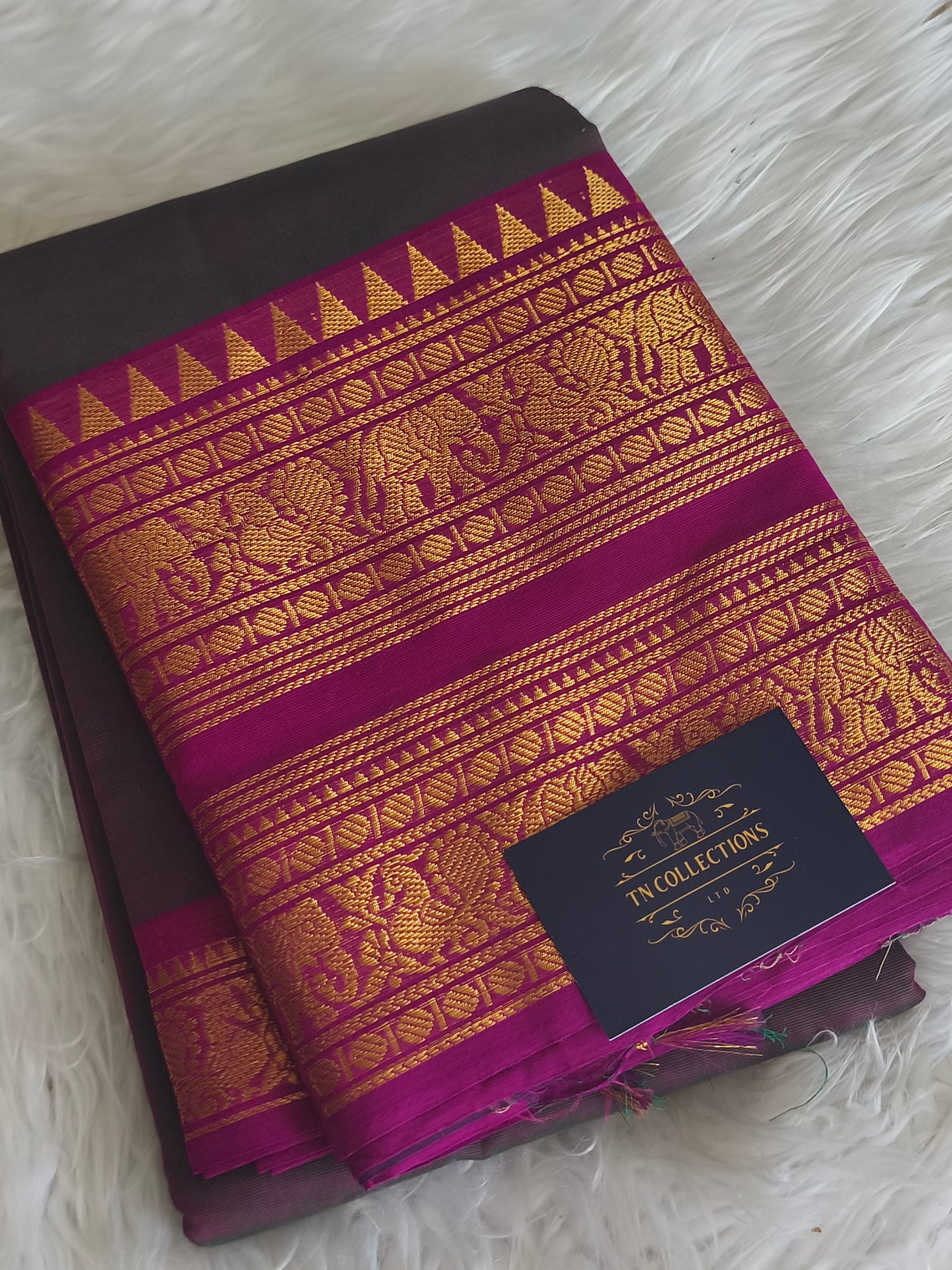 Pure handloom kanchi cotton saree