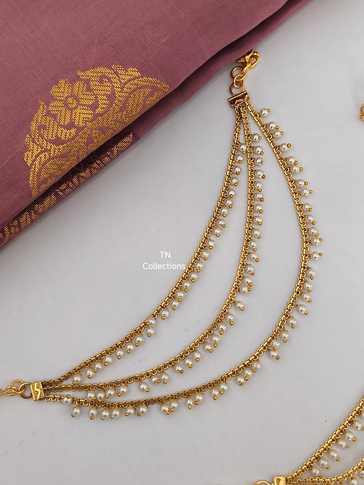 Antique gold finish Ear chain (Maatal)