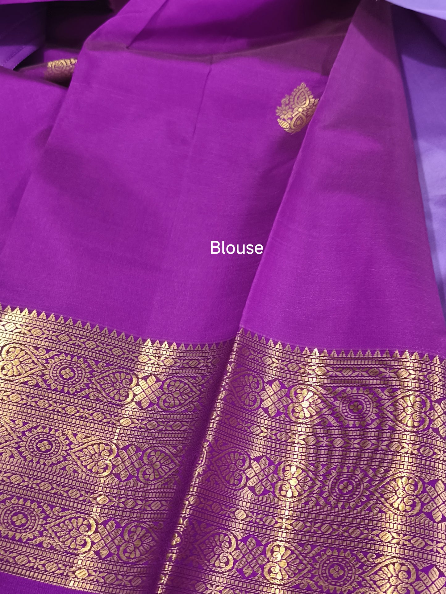 Luxury Semi Soft Silk Saree (Lavender)