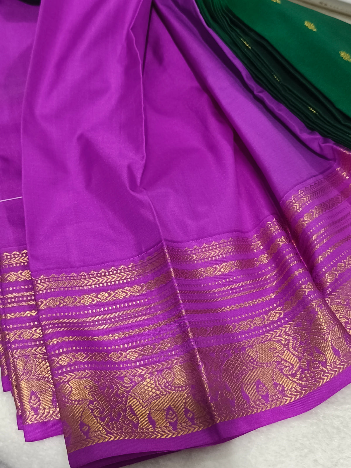 Premium kanchi semi silk saree