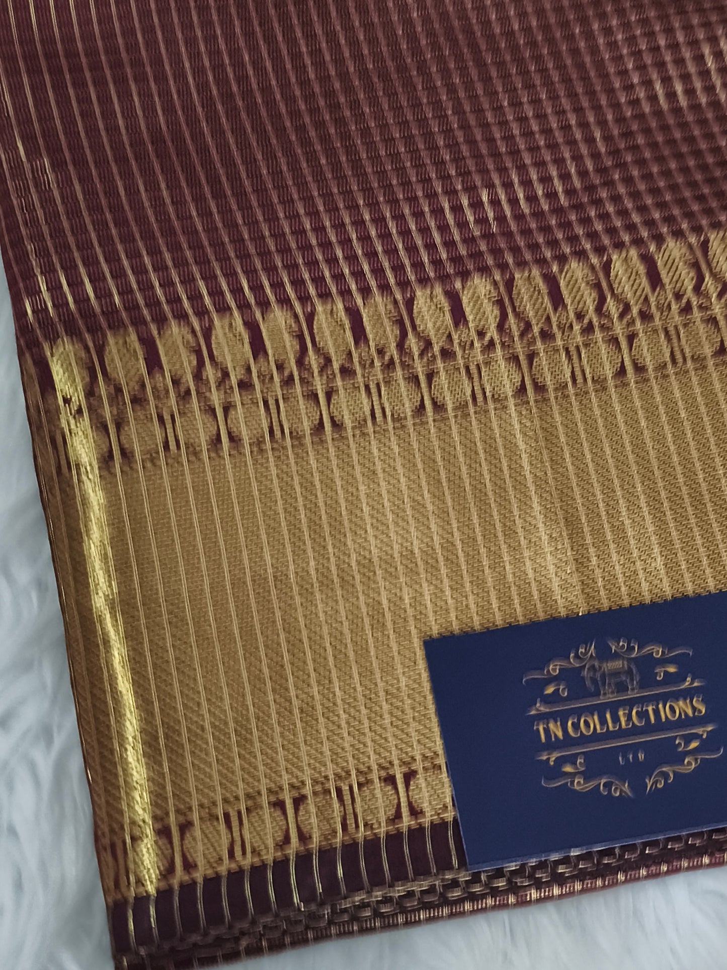 Trendy Small Checked Kanjivaram silk saree