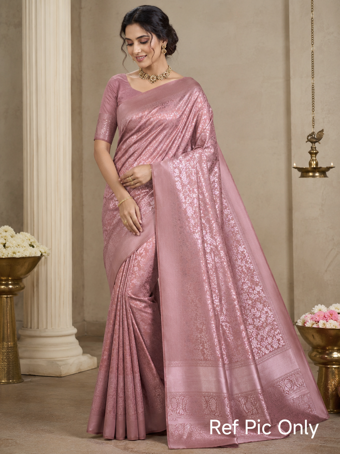 Premium kanchi semi Silk Saree