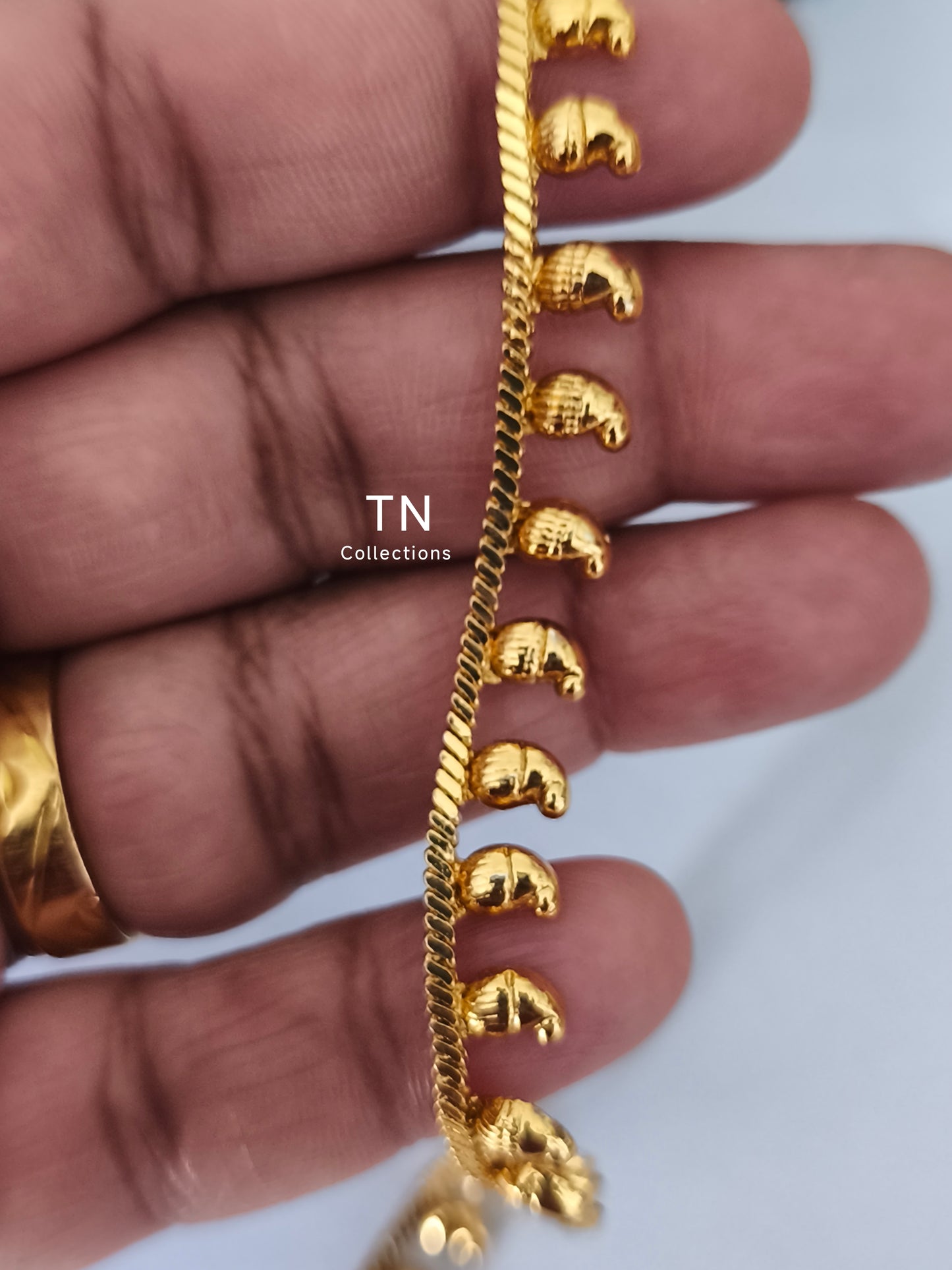 Antique Polish Simple Mango Design Hip Chain