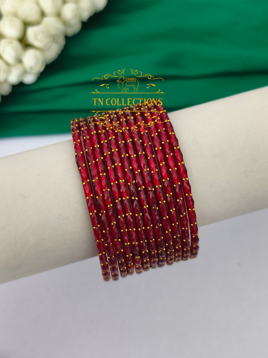 Trendy Raindrop Glass Bangles