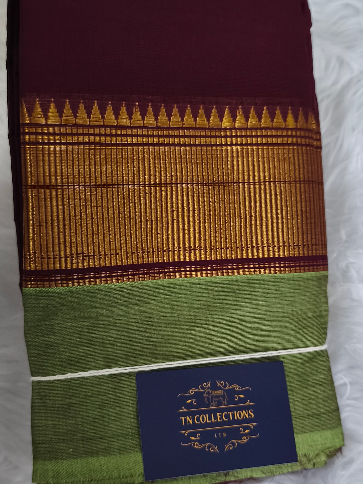 Pure handloom kanchi cotton saree