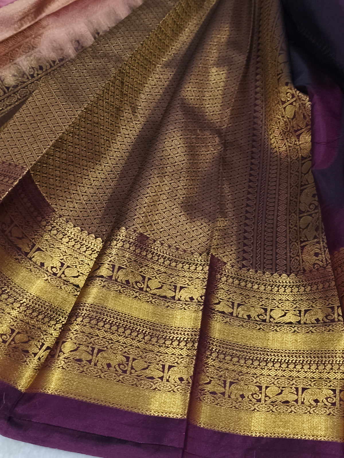 Premium kanchi semi silk saree