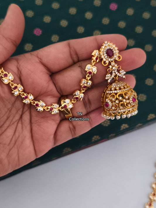 Micro gold plated Jumka with Maatal