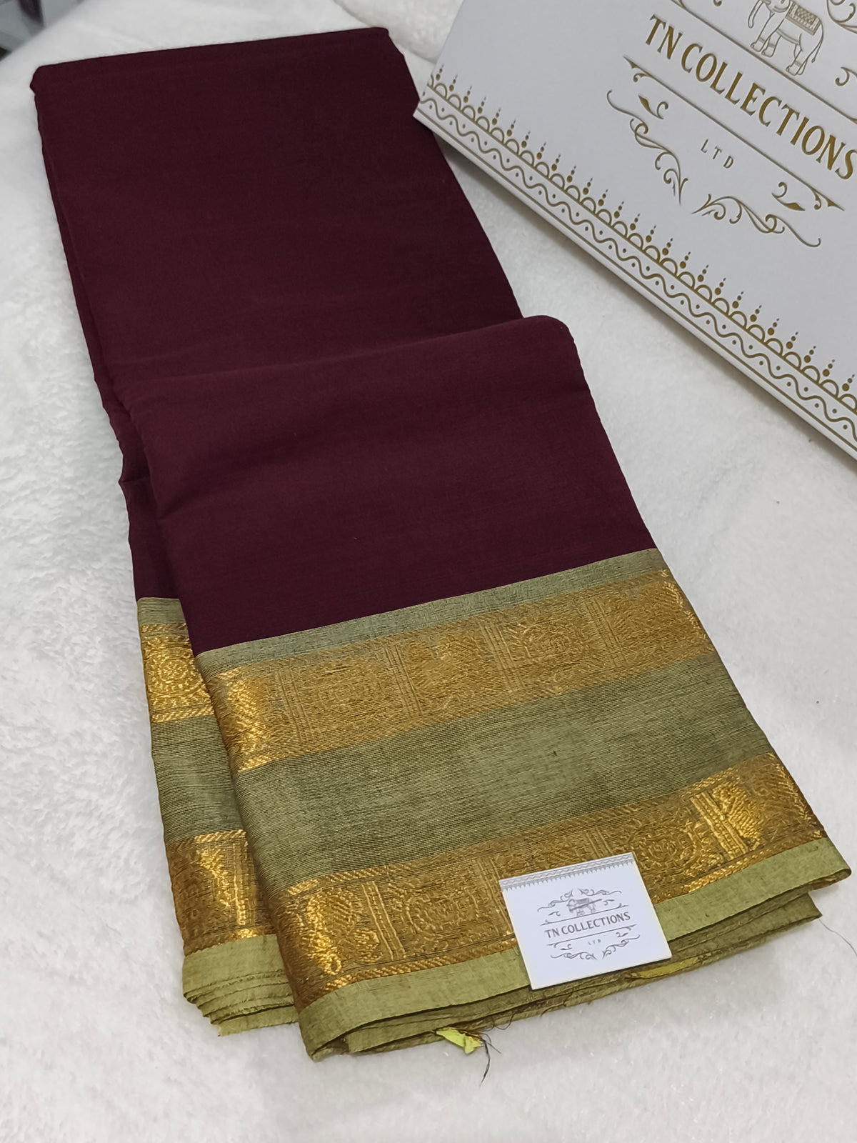 Pure handloom kanchi cotton saree