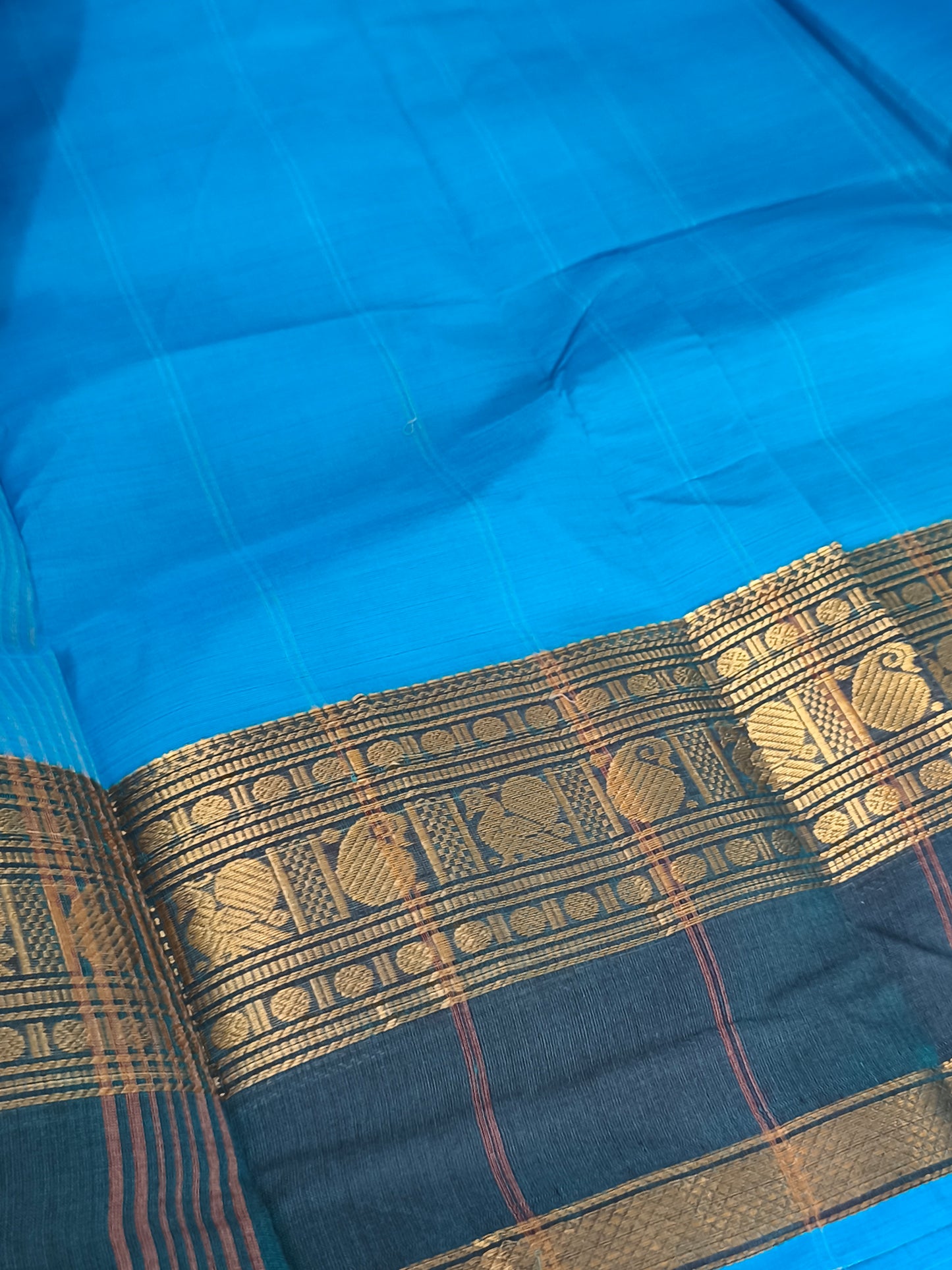 Pure handloom kanchi cotton saree