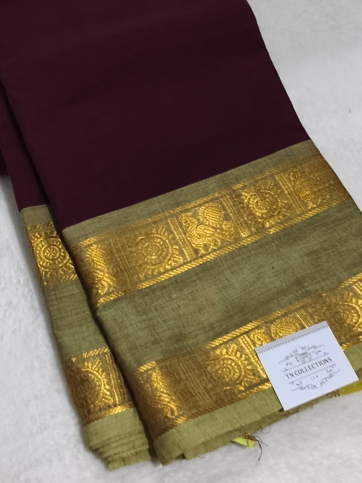 Pure handloom kanchi cotton saree