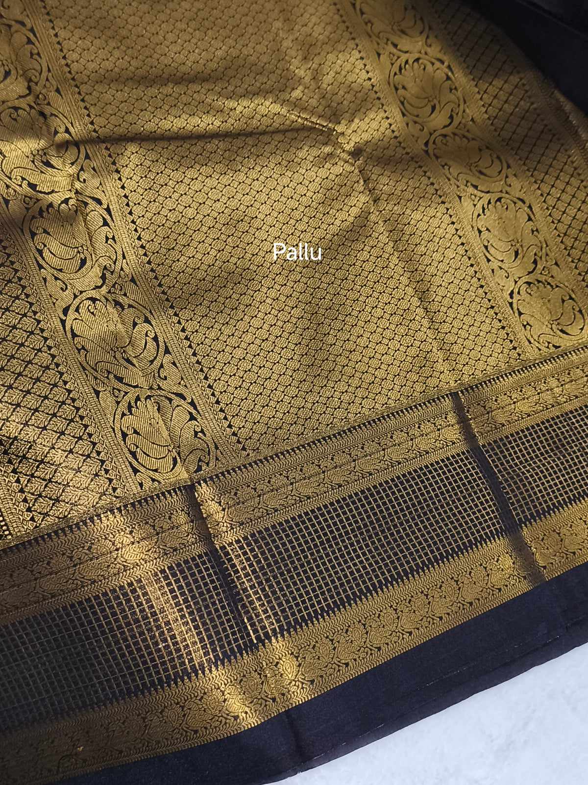 Coffee Brown Premium Semi Kanchipuram Silk Saree