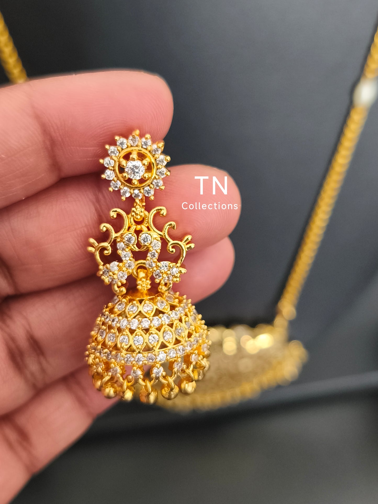 Micro gold plated Traditional Attiyal with pathakkam set