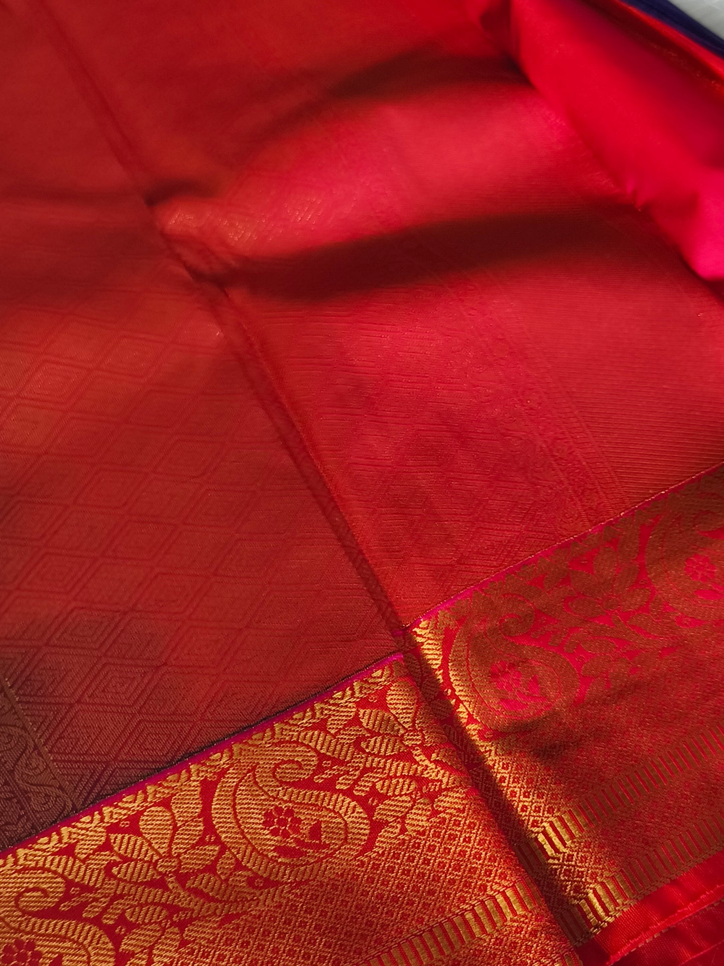Semi Kanchipuram Silk Saree (Purple)