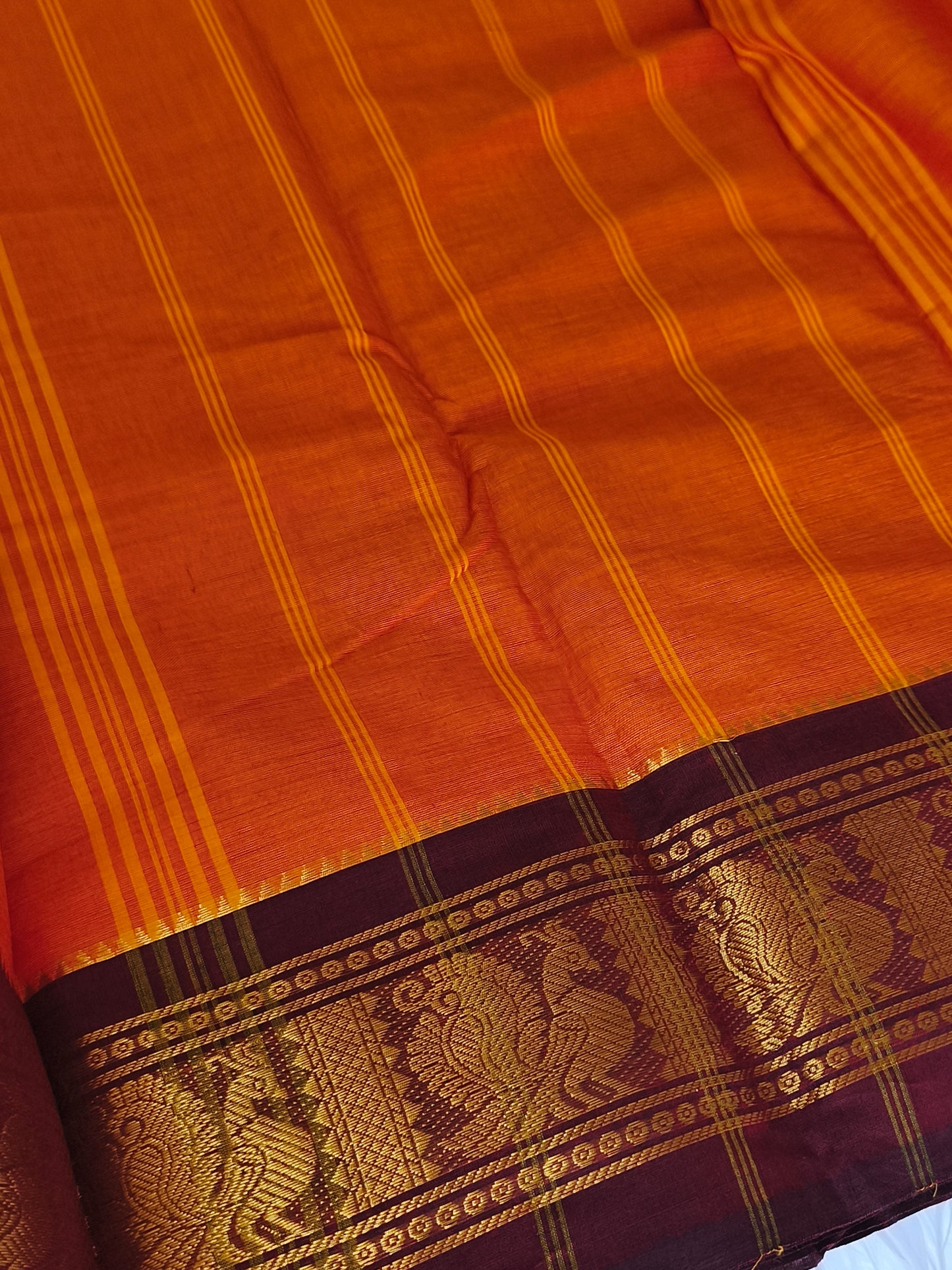 Pure Handloom kanchi cotton saree