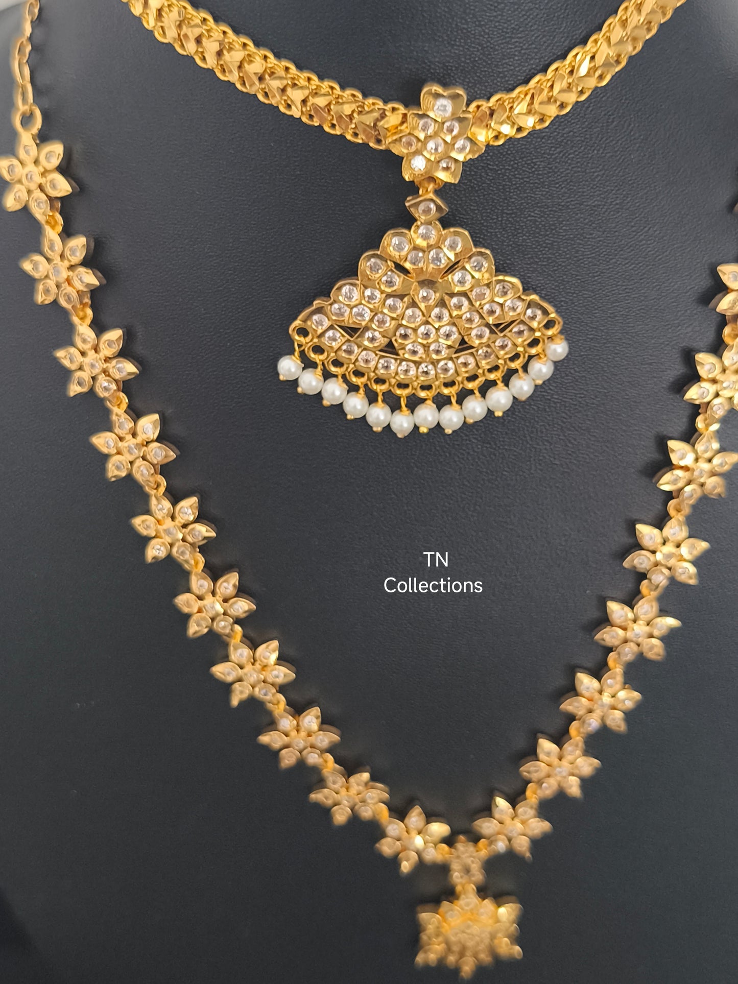 Trendy Micro gold plated Necklace Set