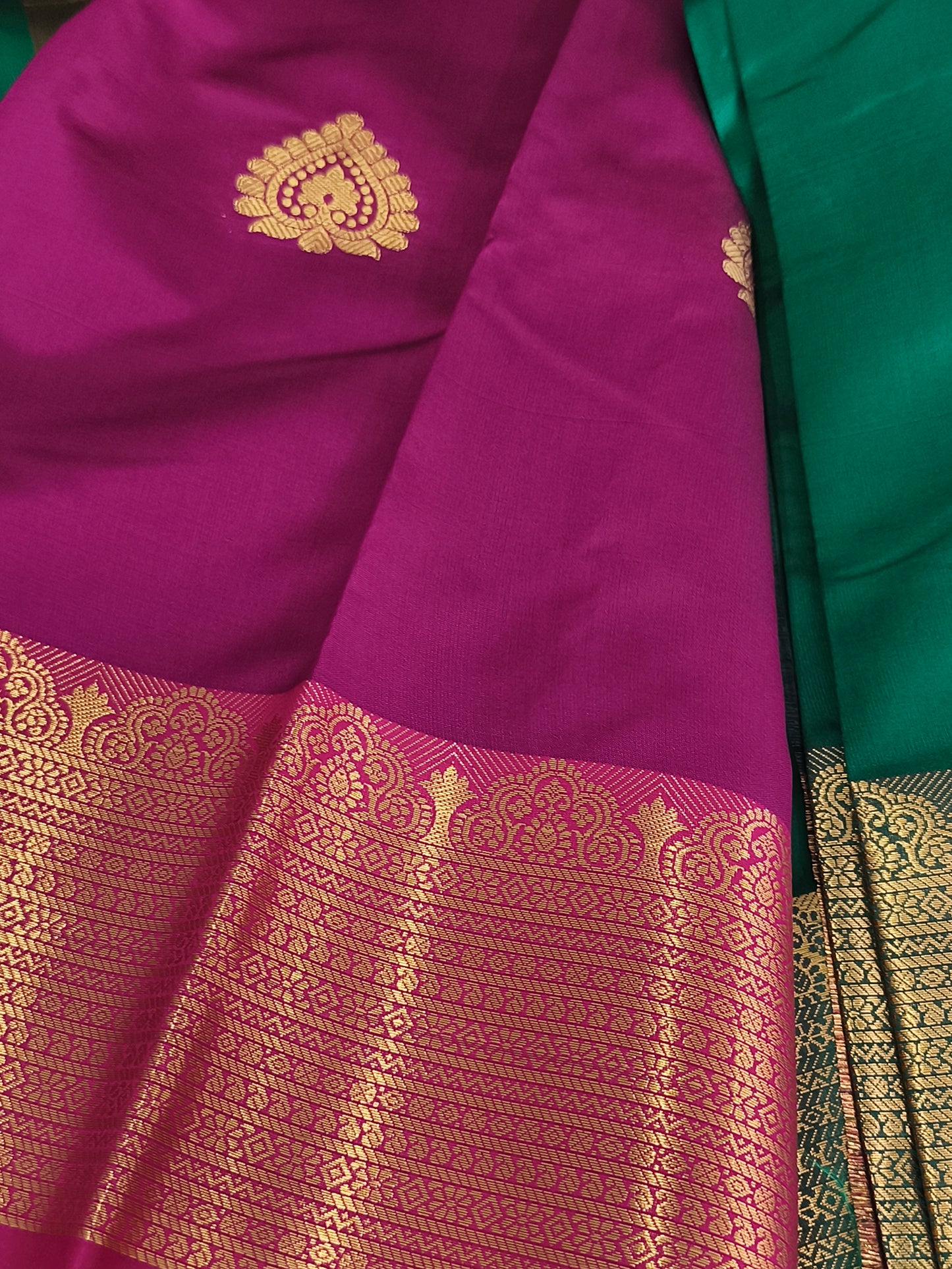 Luxury Semi Soft Silk Saree (Green)