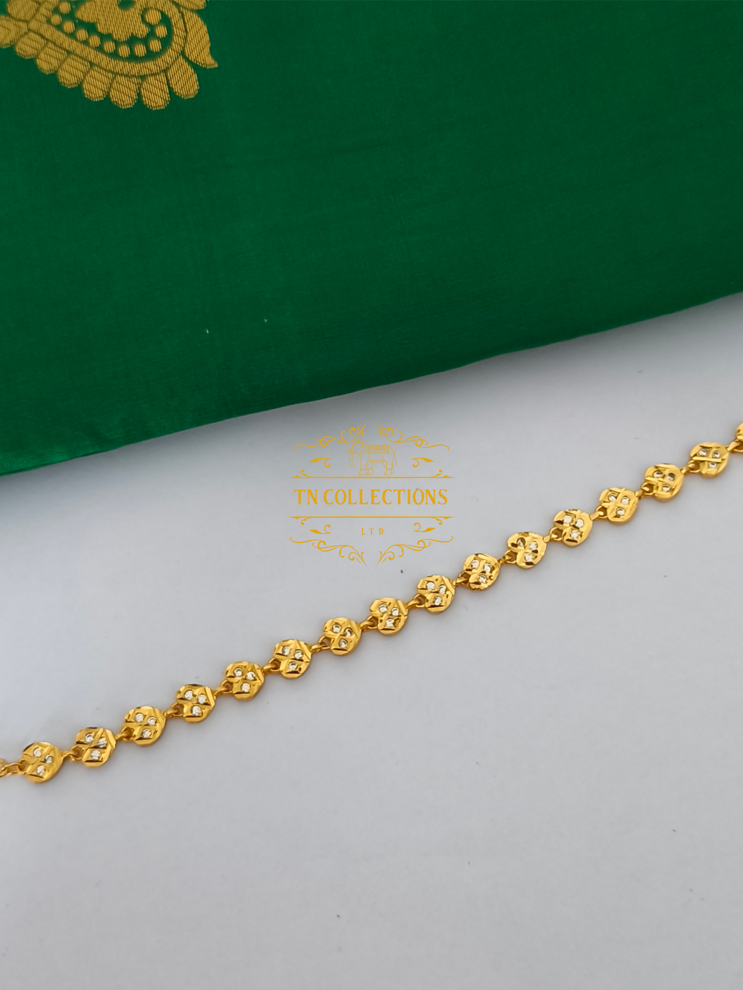 Micro Gold Plated Traditional Semi Bridal Set