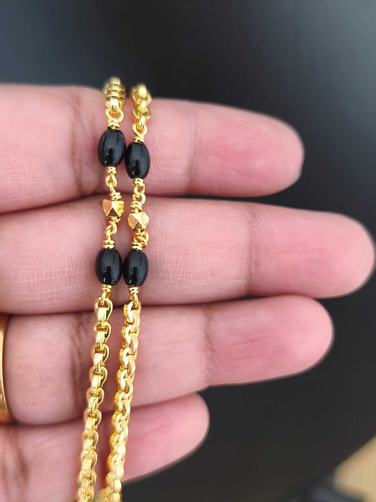 Micro gold Beaded chain