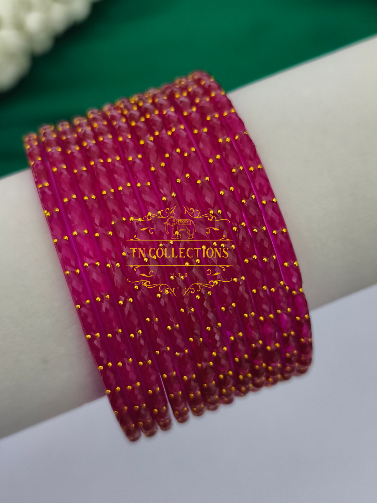 Trendy Raindrop Glass Bangles