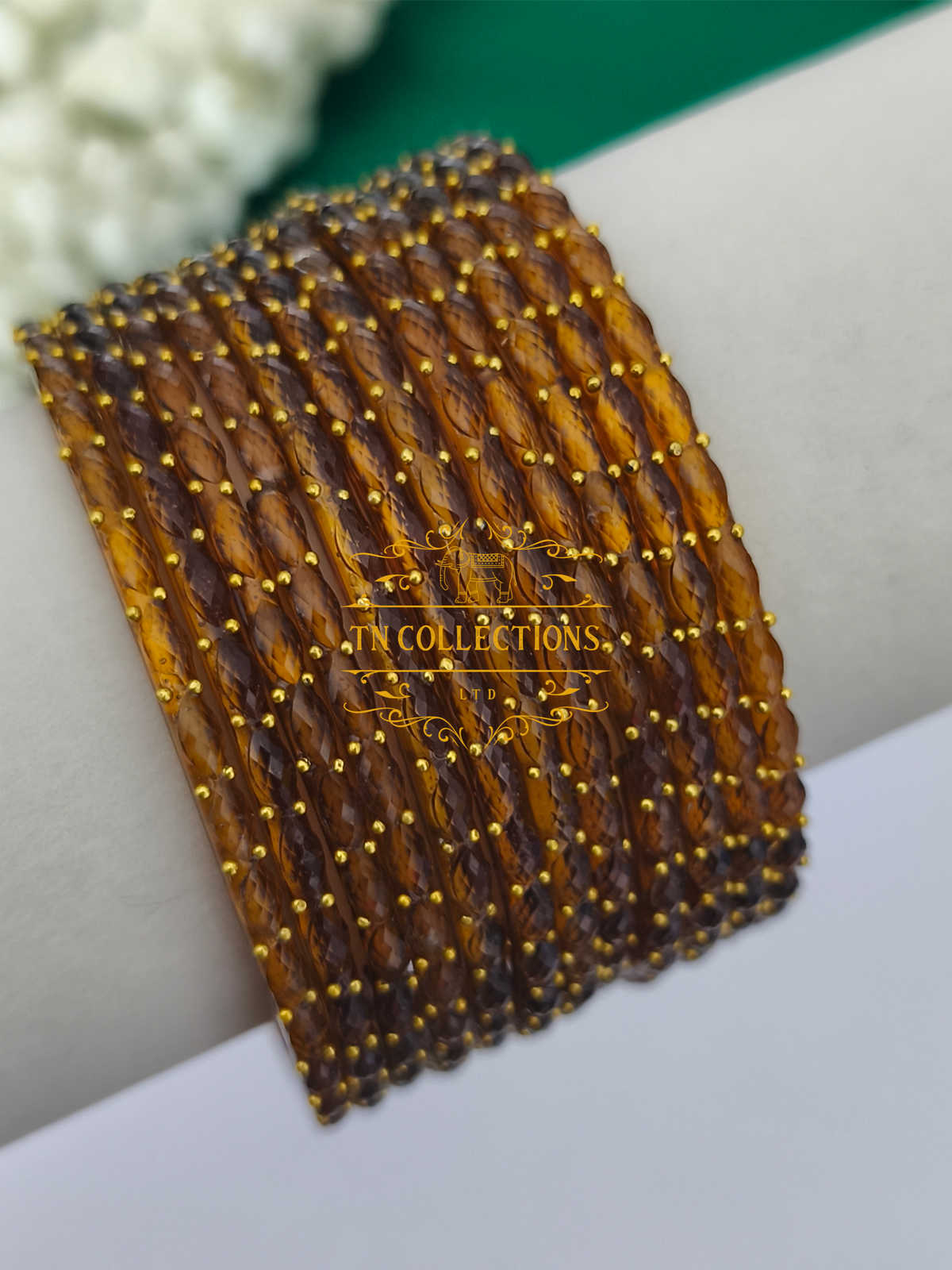 Trendy Raindrop Glass Bangles