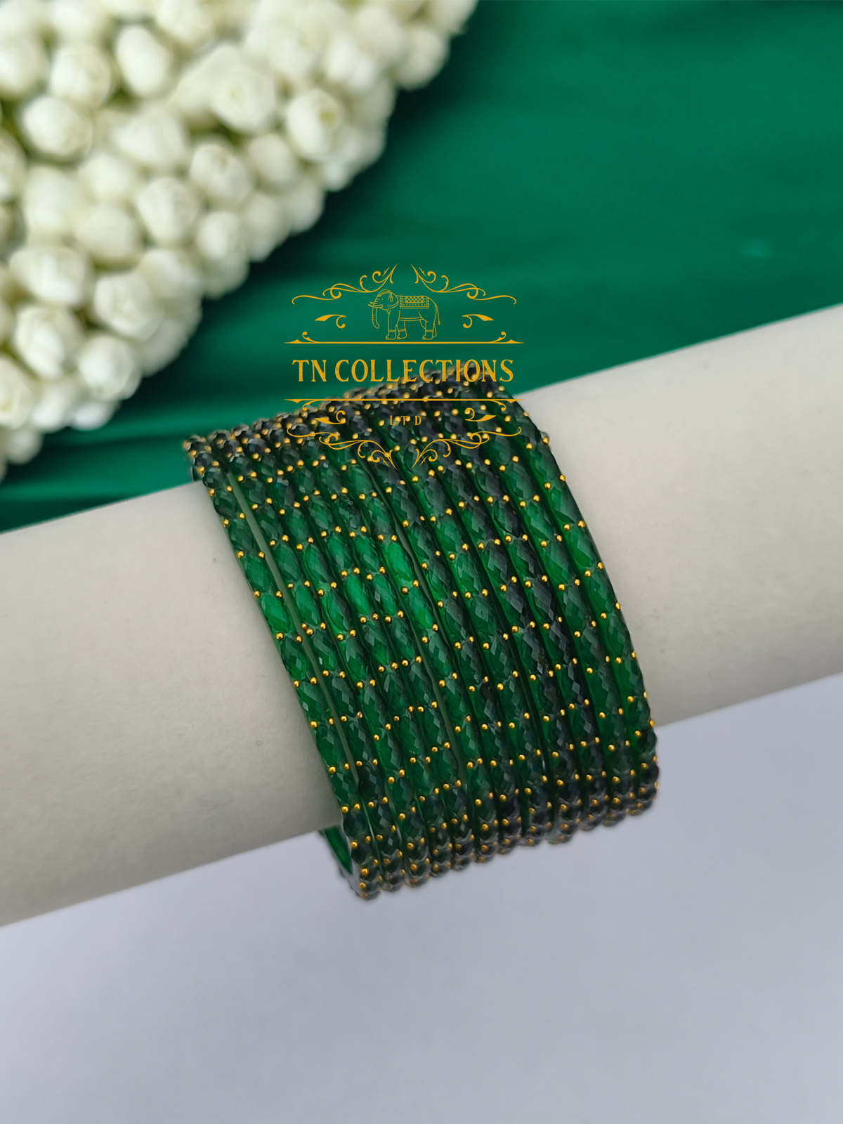 Trendy Raindrop Glass Bangles