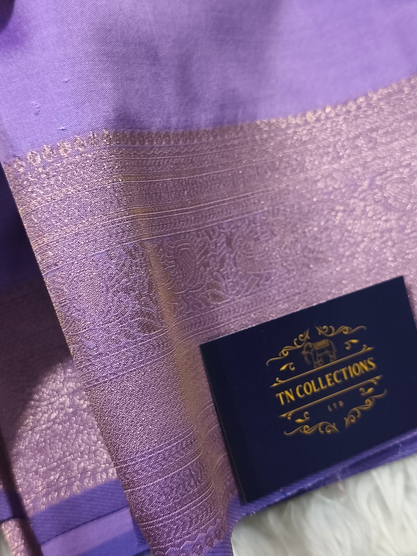 Lavender colour Kanchi Soft Silk Saree