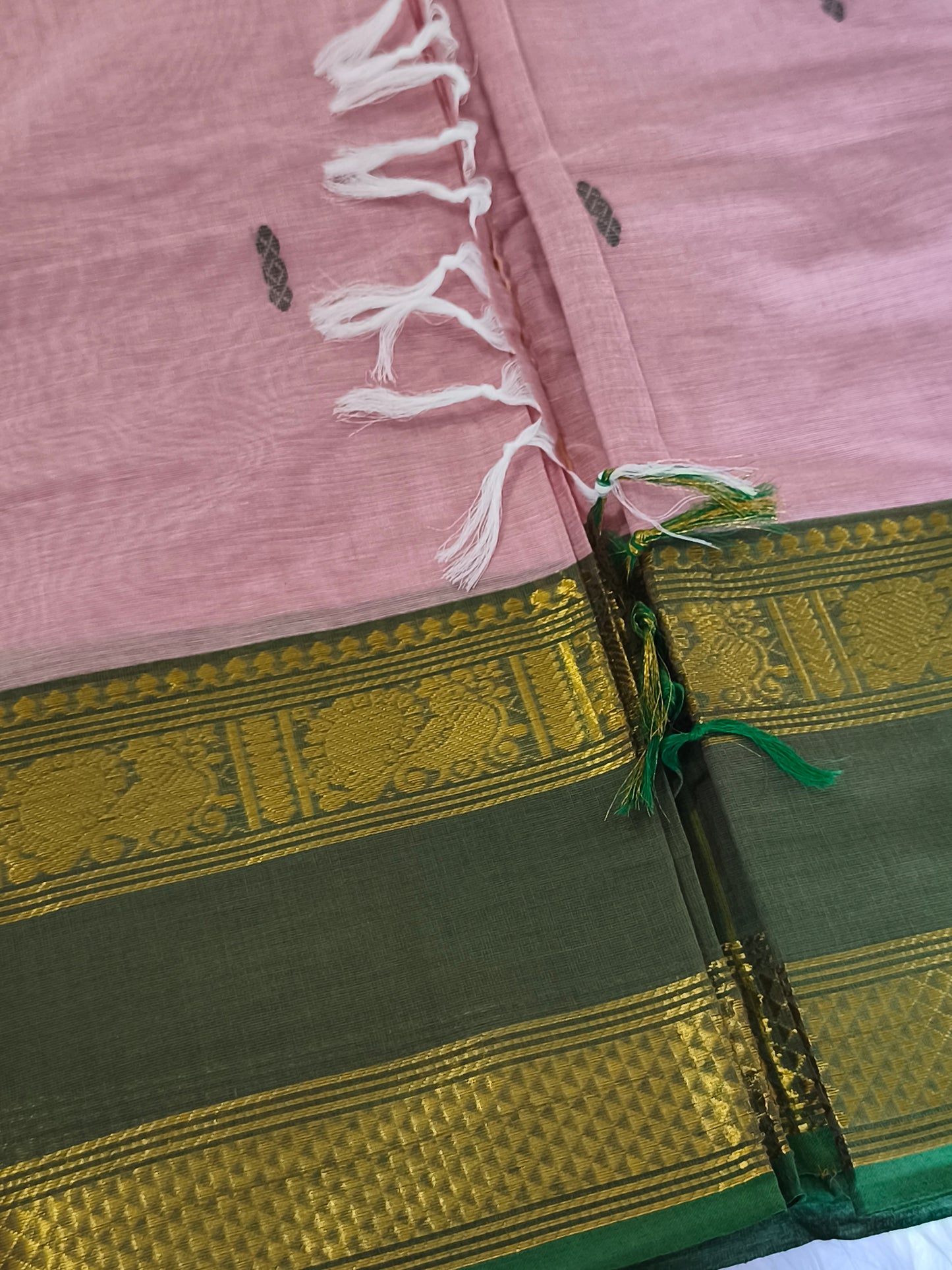 Pure handloom kanchi cotton saree