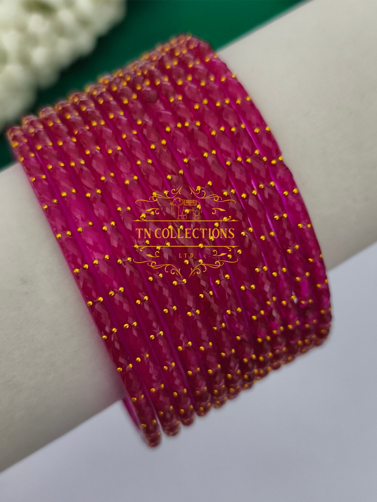 Trendy Raindrop Glass Bangles